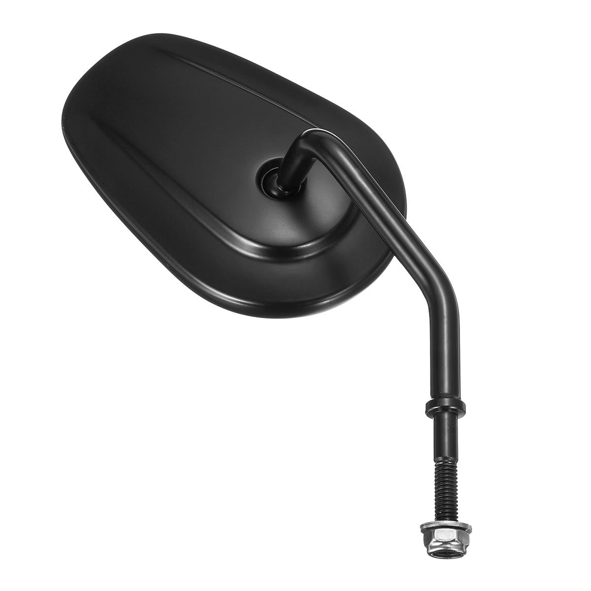 8mm Black Aluminum Alloy Left Right Rear View Side Motorcycle Mirrors