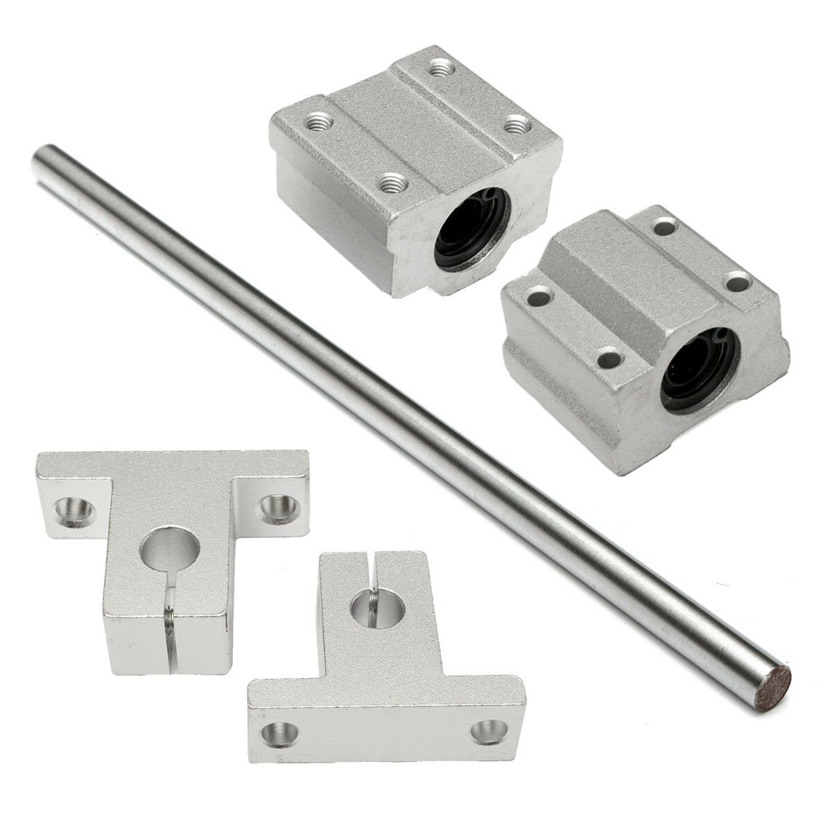 8mm Shaft 200-1000mm Length Optical Linear Rail Guide Support CNC Set