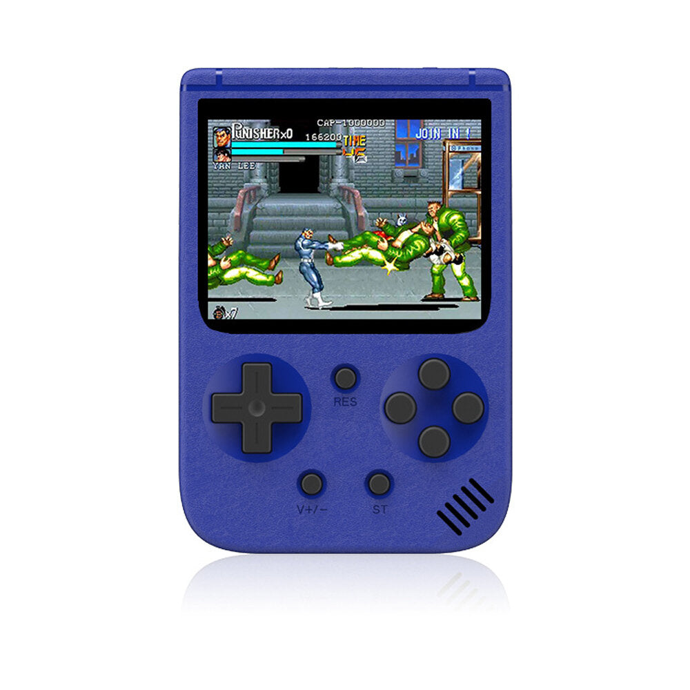 3.0 Inch LCD Screen L/R Keys 8-Bit Built-in 500 Classical Games 1020mAh Rechargeable Portable Mini Handheld Game Console