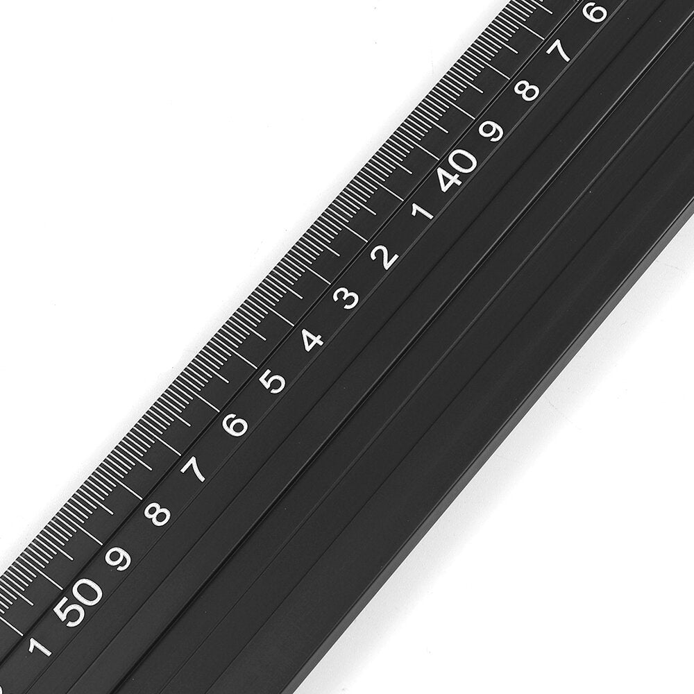 7 Inch Aluminum Alloy Triangle Ruler Angle Protractor Miter Speed 90 Square Measuring Ruler Metric Imperial