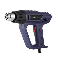 Hot Air Heater 2000W 50-650 Adjustable Temperature for Crafts Shrinking PVC Stripping Paint with 4 Nozzles