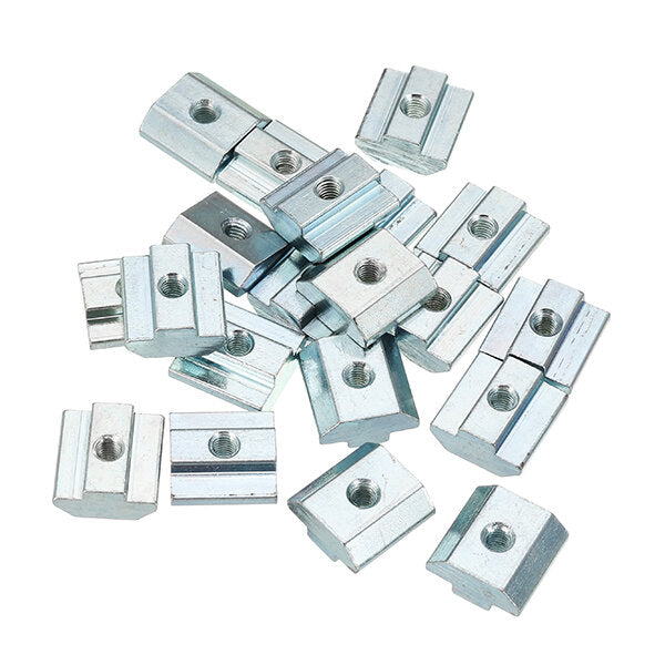 20pcs M5 T Sliding Nut Zin Plated Carbon Steel T Sliding Nut for 4040 Aluminum Profile