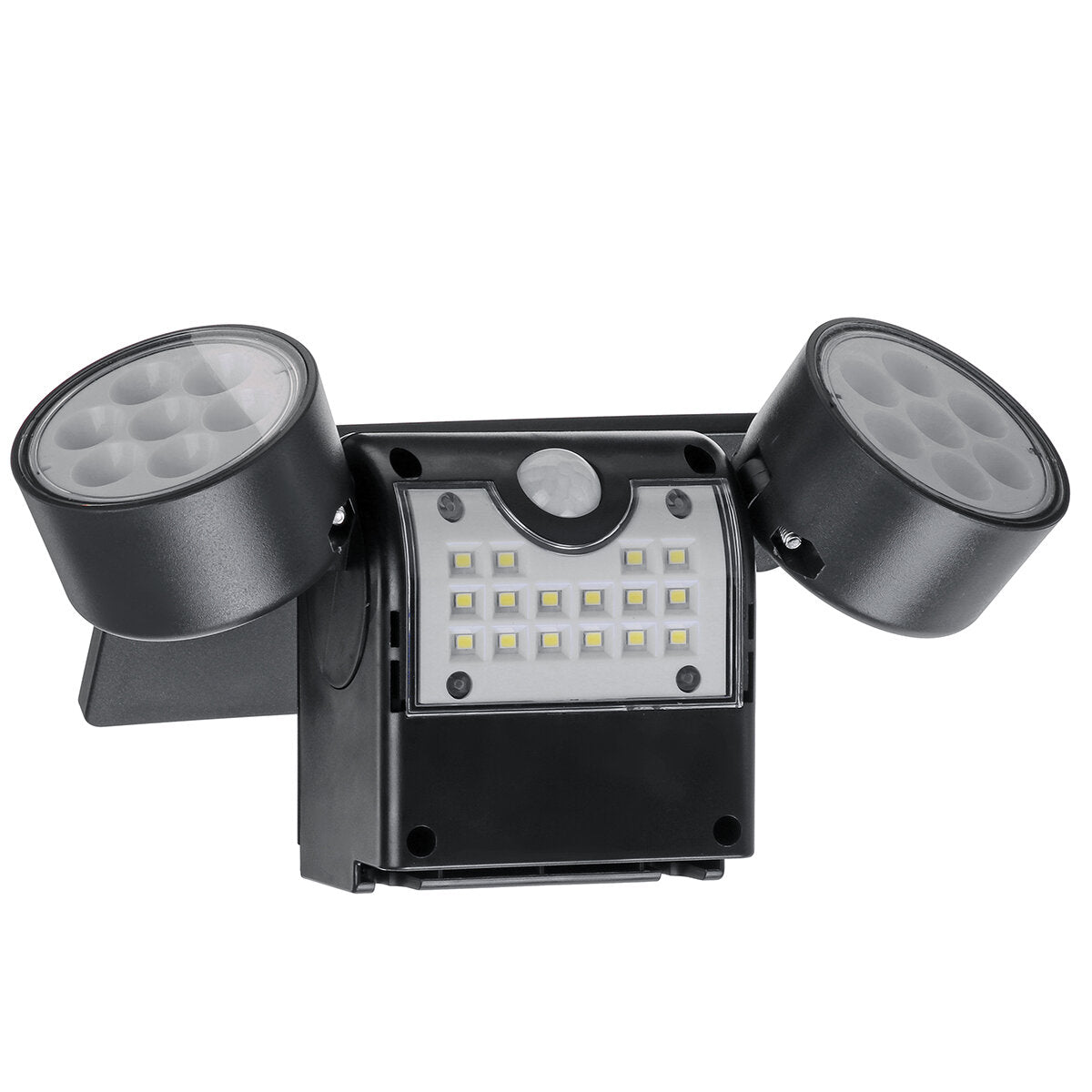 LED Solar Power Street Light Double Head Spotlight PIR Motion Sensor Wall Lamp Outdoor Garden Path Yard Lighting