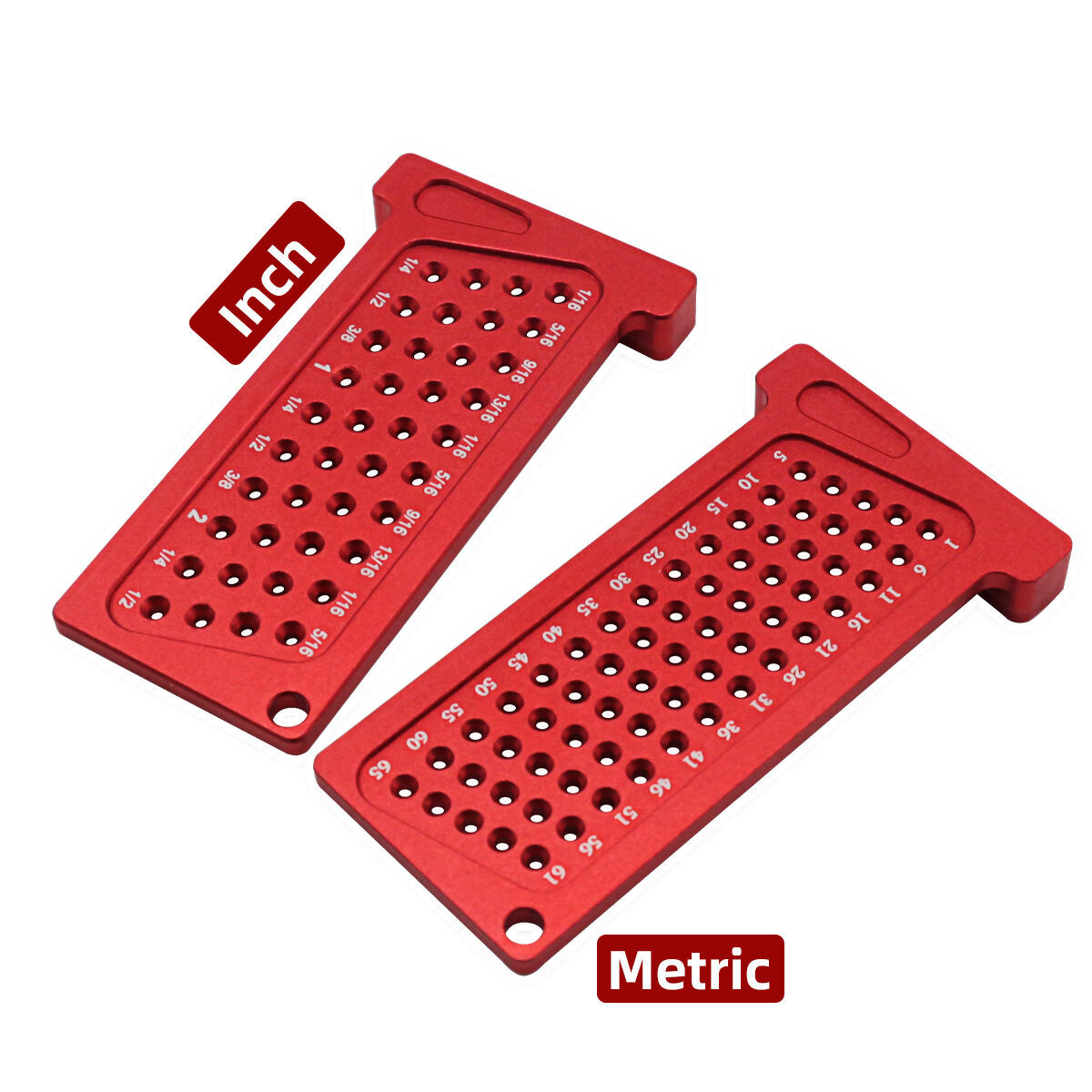 Precision Woodworking Scribe T-Ruler - Dual Metric & Inch Measurements, Durable Aluminum, Compact Design for DIY Projects