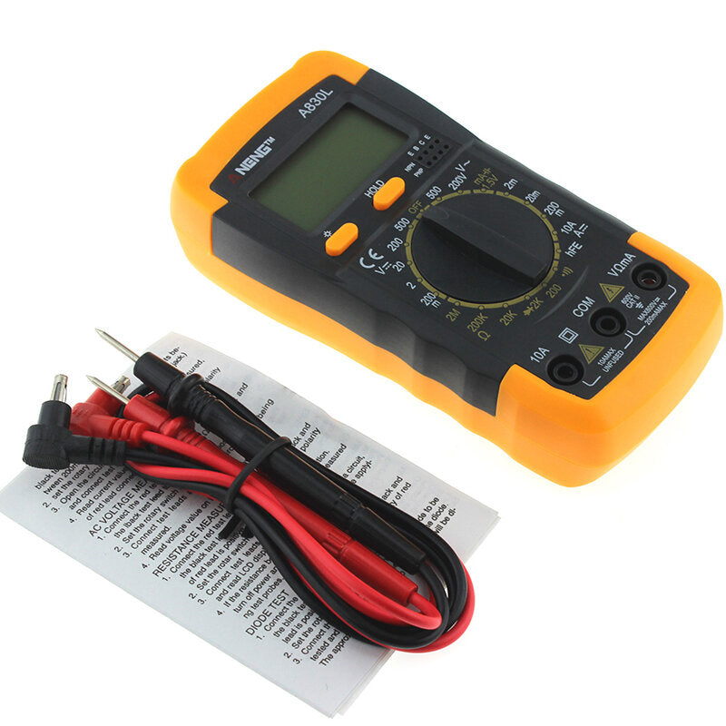 Digital Multimeter DC AC Voltage Diode Freguency Transistor Tester