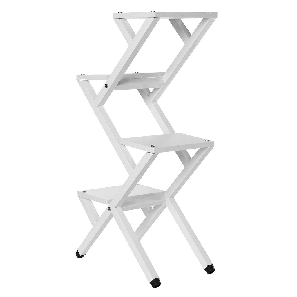 4/5 Layers Multifunctional Iron Flower Stand Ladder Plant Display Shelf Balcony Garden Decor Home Office Furniture