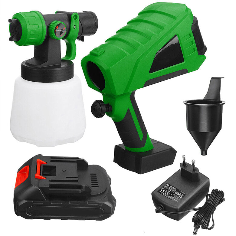 Green 1000ml Wide Pressure European Standard 5 Battery Lithium Battery Spray Paint Machine