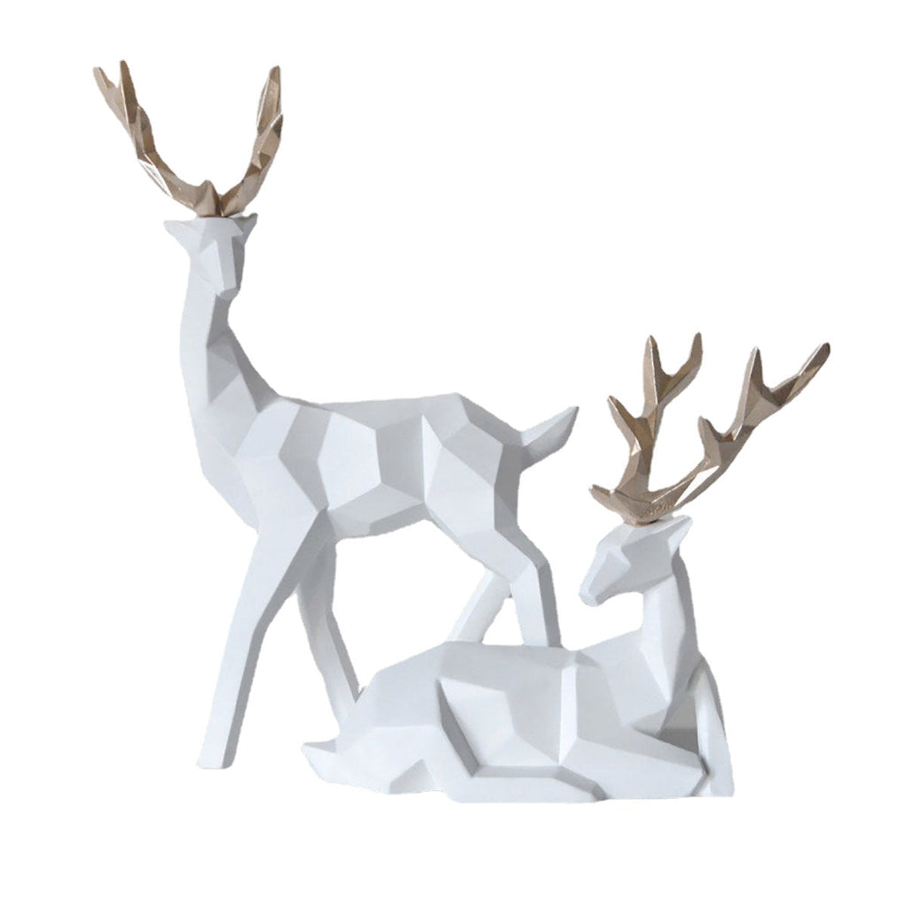 Deer Reindeer Craft Home Party Decor Xmas Elk Resin Ornaments