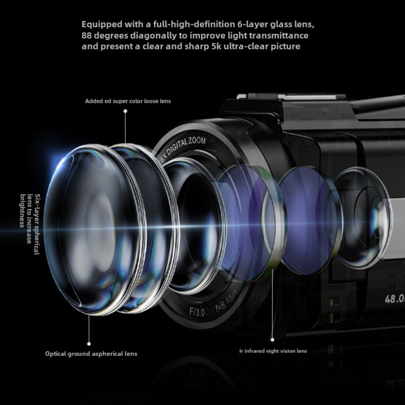 5K 56MP 18X Digital Zoom Video Camcorder Wireless WiFi Camera Infrared Night Vision Anti-shake Camaras for Recording Vlog