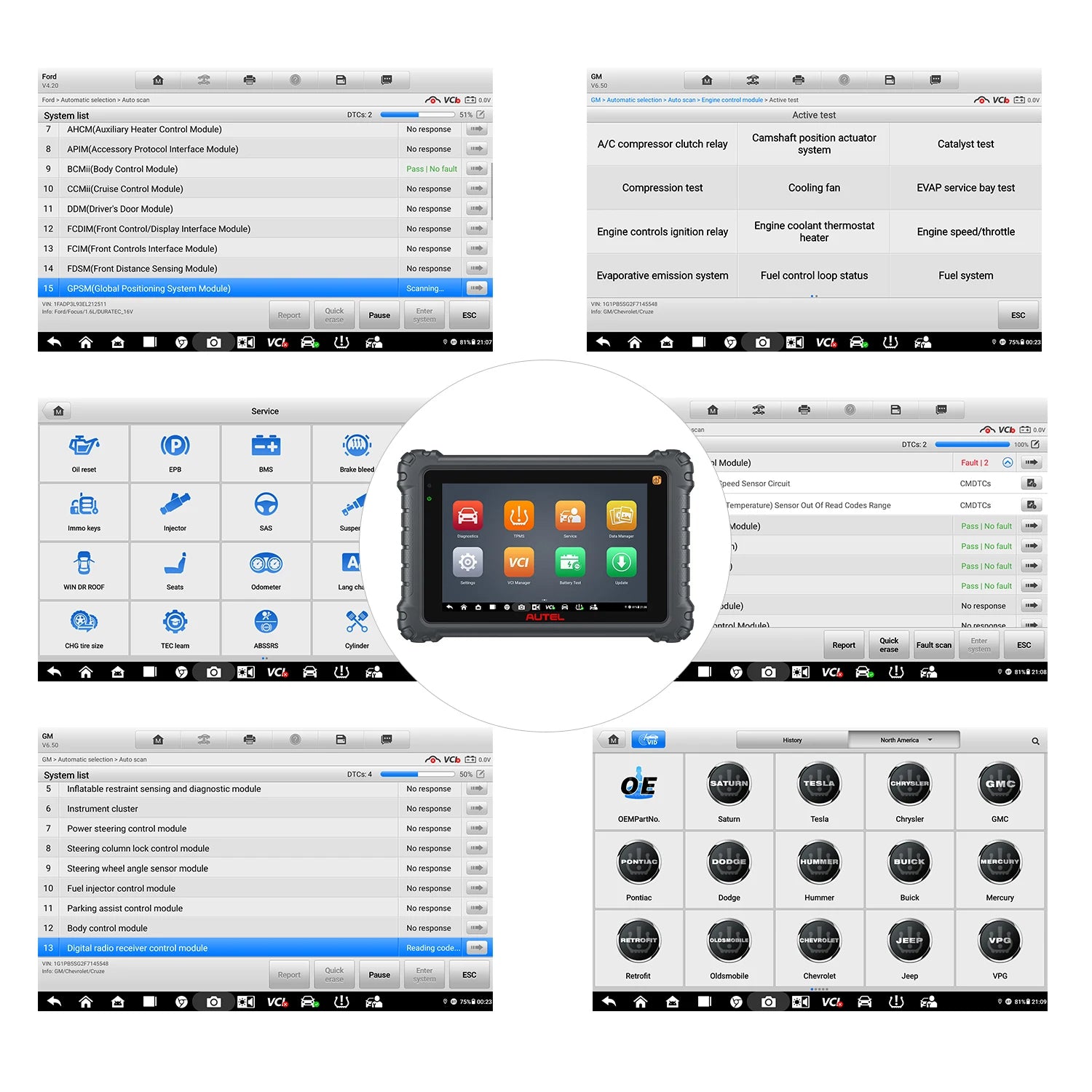 Car TPMS Diagnostic Tool Automotive Scanner w/ Full TPMS Fuction ECU Coding CAN FD DoIP K MK906PRO