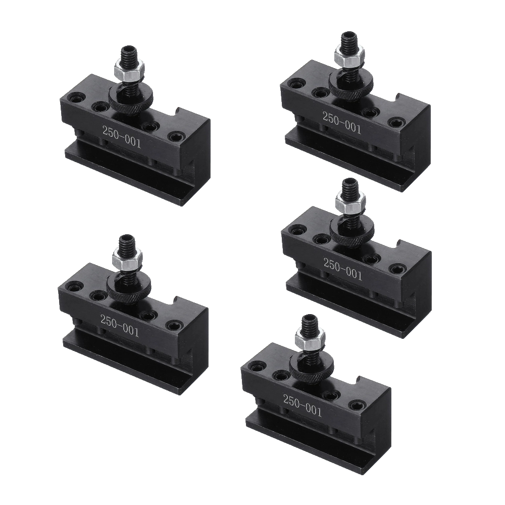 5pcs 250-001 Cuniform GIB Type Quick Change Tool Post Tool Holder for Lathe Tools