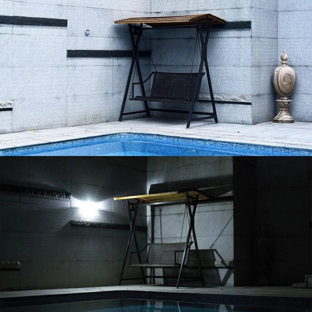 40 LED Solar Light Transparent Small Outdoor Wall Lamp White Light 8M Sensing Distance 120 Degree Sensoring Angle Two Lighting Modes