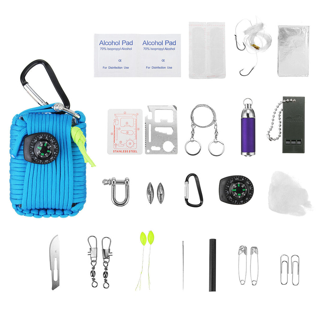 29 In 1 Emergency Survival Kit First Aid EDC Tools Camping Rescue Gear Tools Kit