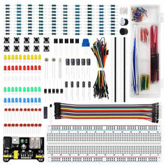 200pcs Electronics Component Basic Starter Kits Resistor Buzzer Capacitor LEDs