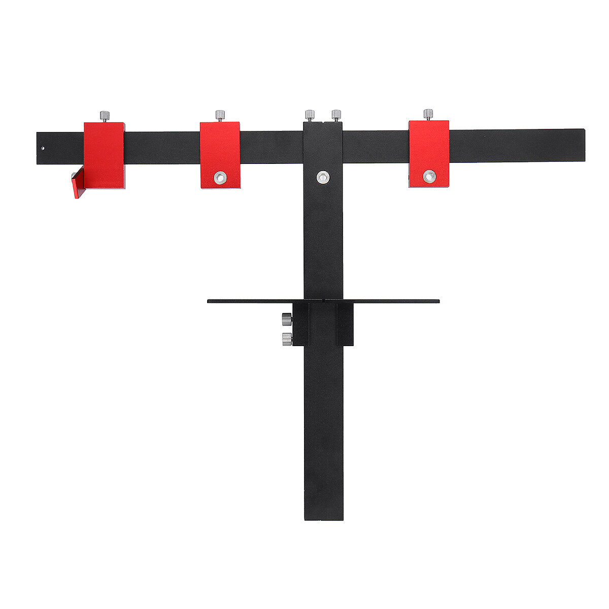 Aluminum Alloy Cabinet Hardware Jig Fixture 4MM+5MM Punching Locator Woodworking Drill Positioning Guide T-ruler