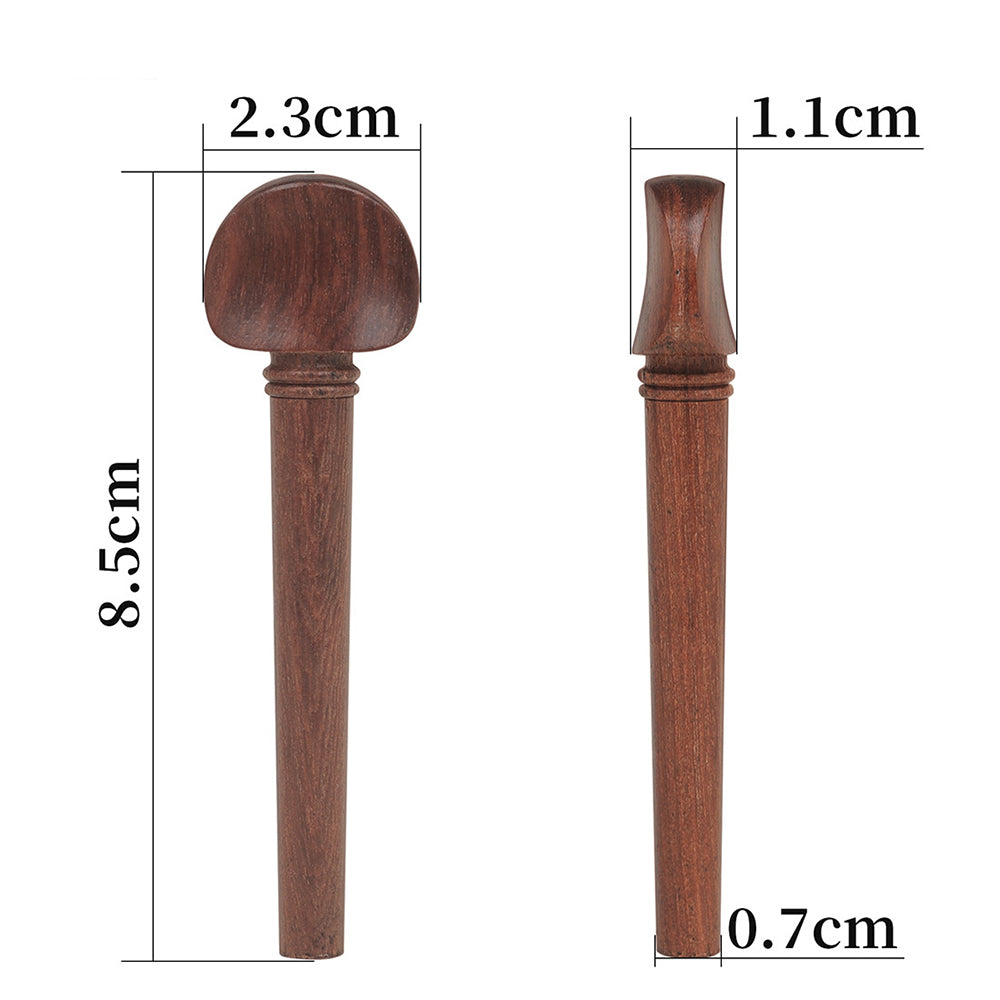 12PCS Mahogany Instrument String Tuning Pegs Udeqin Pegs with Fish Eyes for Udeqin Accessories