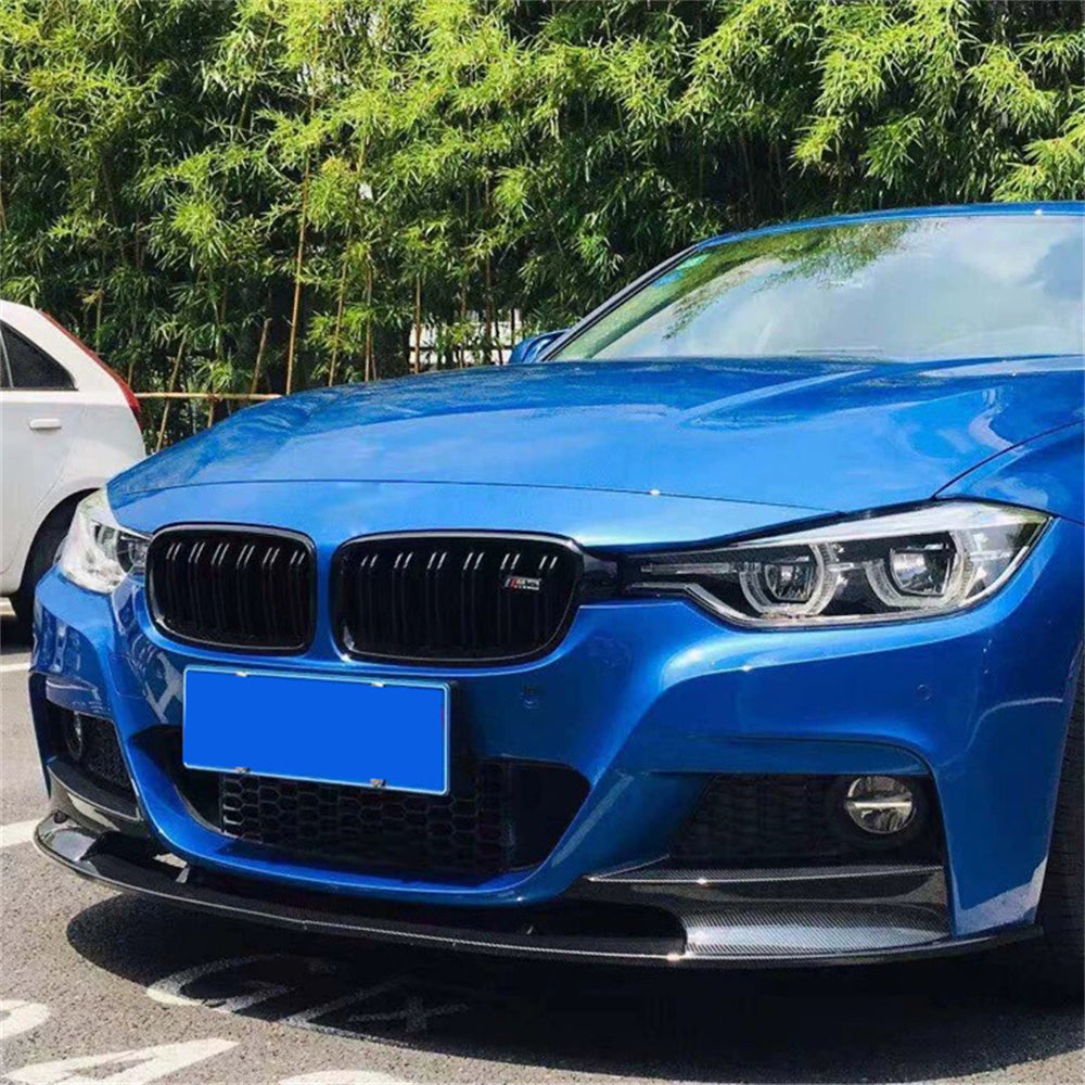 Car Front Bumper Spoiler Lip Car Body Kit Bottom Splitter Protection Plate For BMW F30 3 Series M Sport 2012-2018