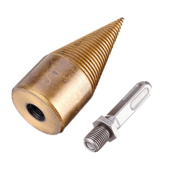 32/42mm Titanium Coated HSS Round/Square/Hexagonal Shank Firewood Drill Bit Splitter