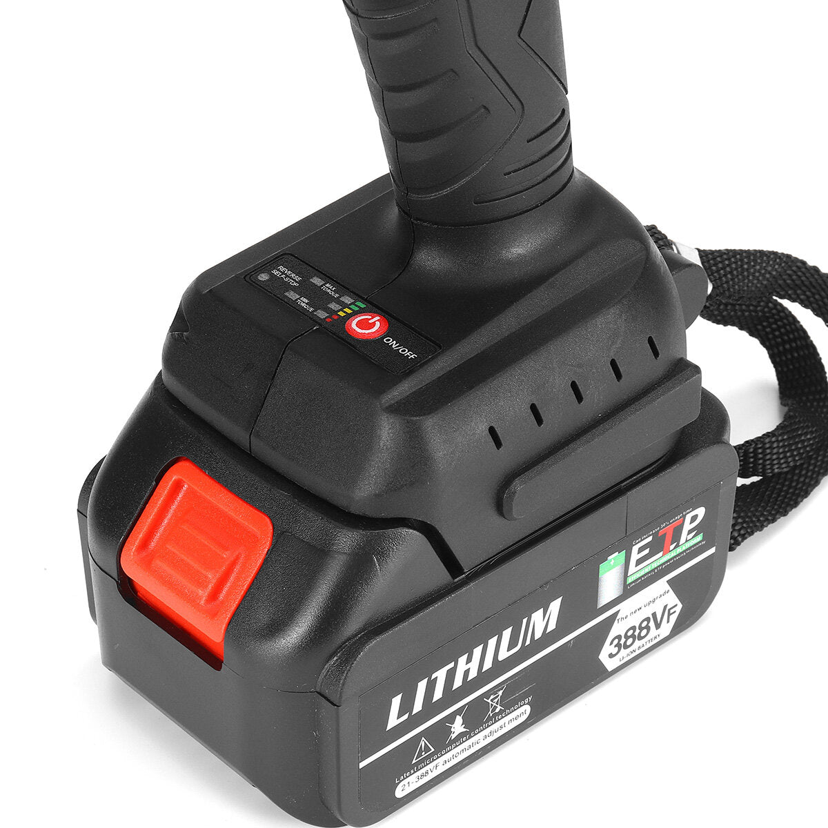 388VF 22890mAh Brushless Electric Wrench Cordless Impact Wrench Drill For 18V Makit Battery