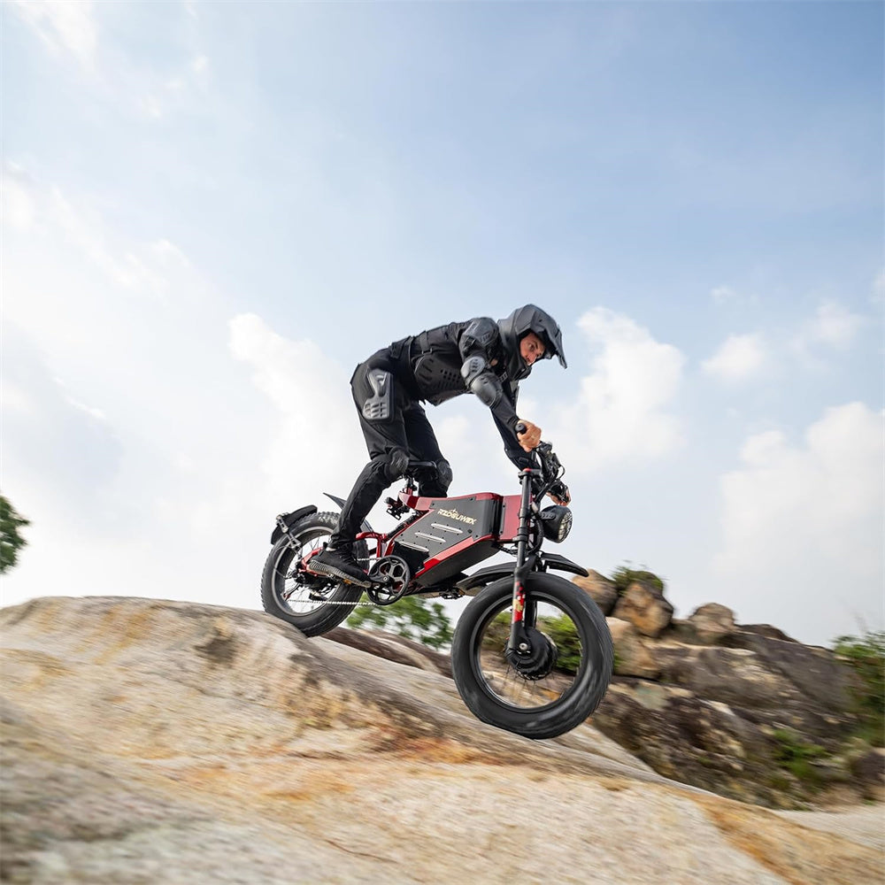 Electric Bike 48V 30AH Battery 1000W*2 Dual Motors Recommended Top Speed 25KM/H 20*4.0inch Tires 90KM Max Mileage 200KG Max Load Electric Bicycle