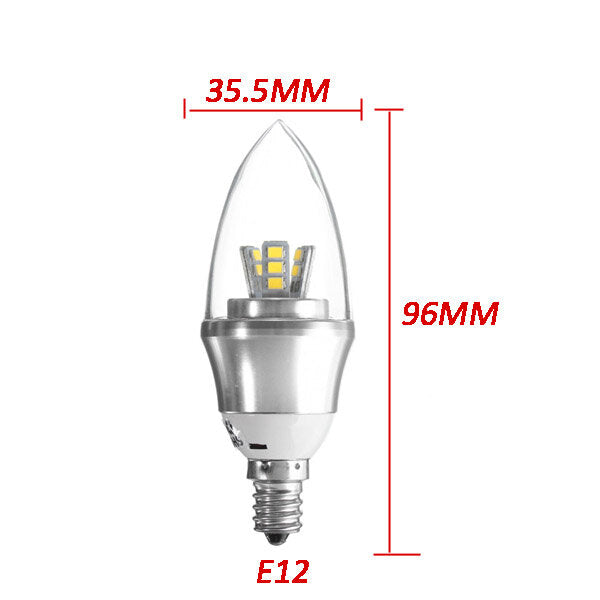 E27/E14/E12/B22/B15 Dimmable LED Bulb 3W SMD 2835 Chandelier Candle Light Lamp AC 220V