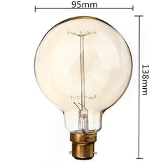 60W 110/220V 138mm x 95mm Incandescent Bulbs Retro Bulb