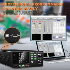 DC Power Supply 1000V 1A 1000W USB RS-232 RS-485 LED Display Programmable Voltage Current Power Supply Multiple Protections