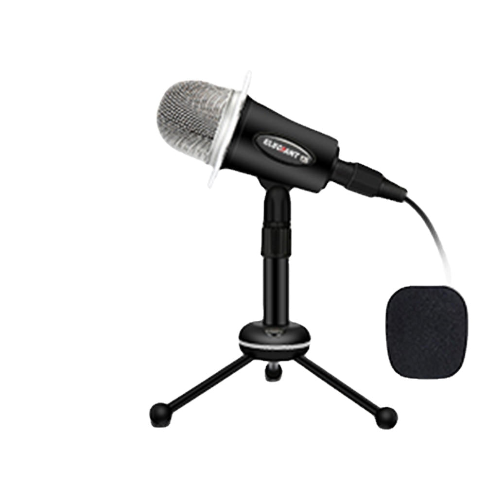 3.5mm Condenser Microphone Home Studio Portable Microphone for PC Computer Phone