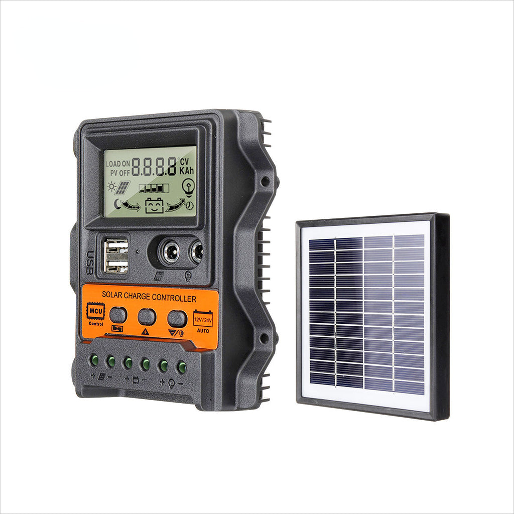 LCD Display 12V/24V 10A/20A/30A Input Solar Charge Controller Auto Parameter Adjustable MPPT Solar Panel Regulator Purism