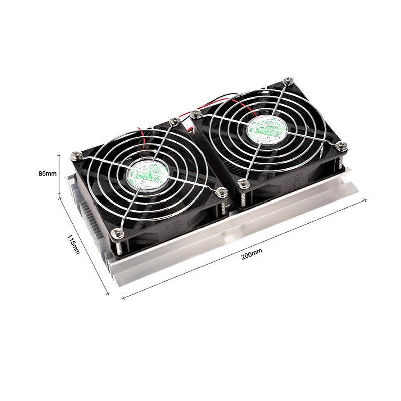 Semiconductor Refrigeration System Kit DIY Small Refrigerator Kit Cooling Equipment Heat Exchanger