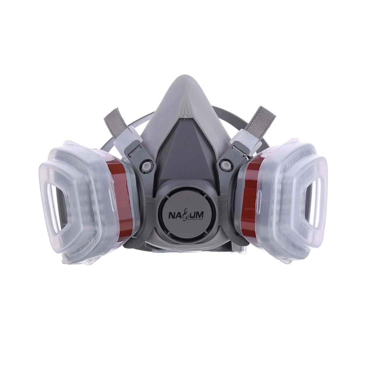 Respirator Mask with Protective Goggles for Paint Spray Dust Chemicals Protection Odour Control