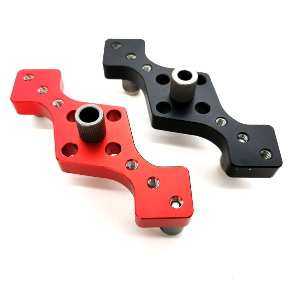 6/8/10mm Vertical Pocket Hole Jig Woodworking Dowel Drill Guide Self Centering 3-Hole Drill Bit Guide Jig Positioner Locator