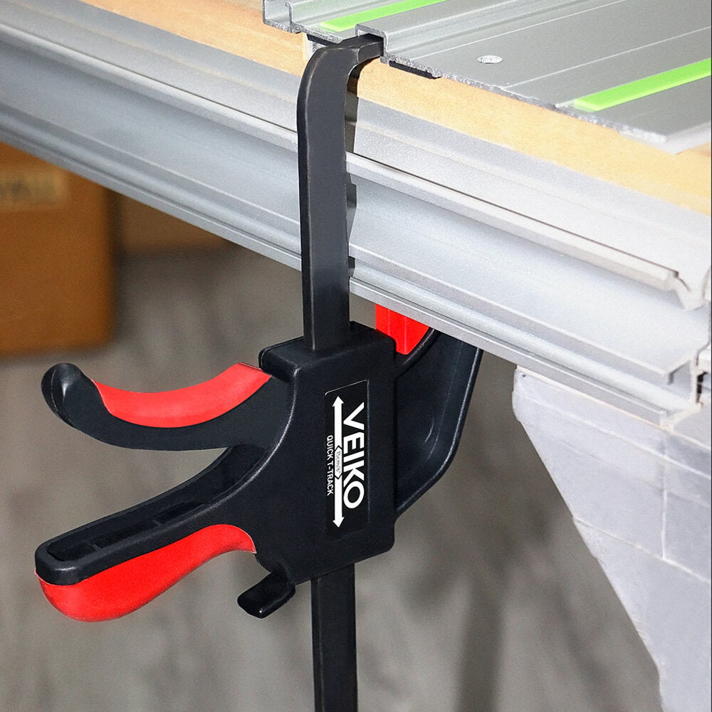 2Pcs Set One Handed Quick Release Track Saw Clamps for MFT Table and Festool Rail Clamps