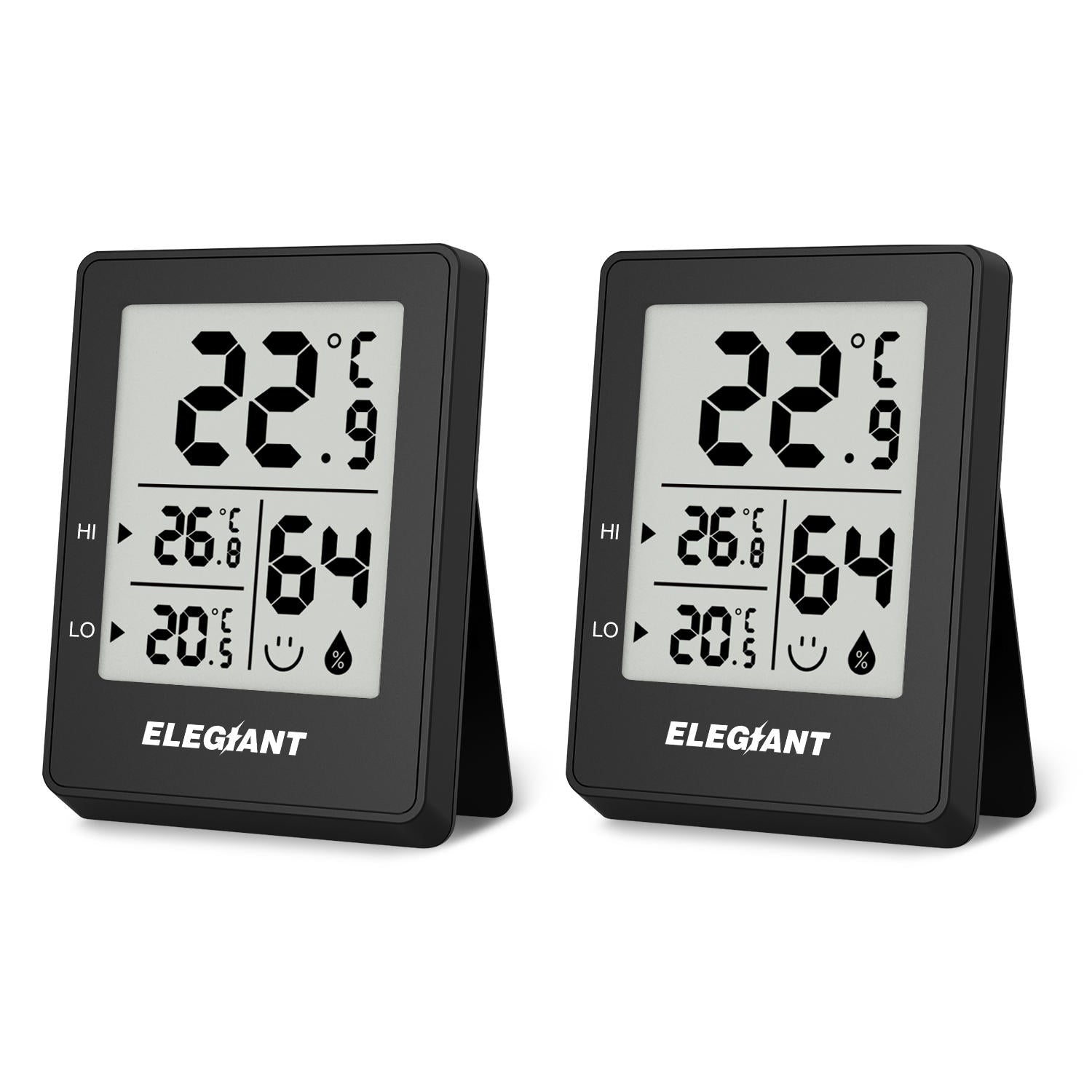 Digital Thermometer Hygrometer Home Electronic Indoor Outdoor Hygrometer Temperature Sensor Monitor Stand