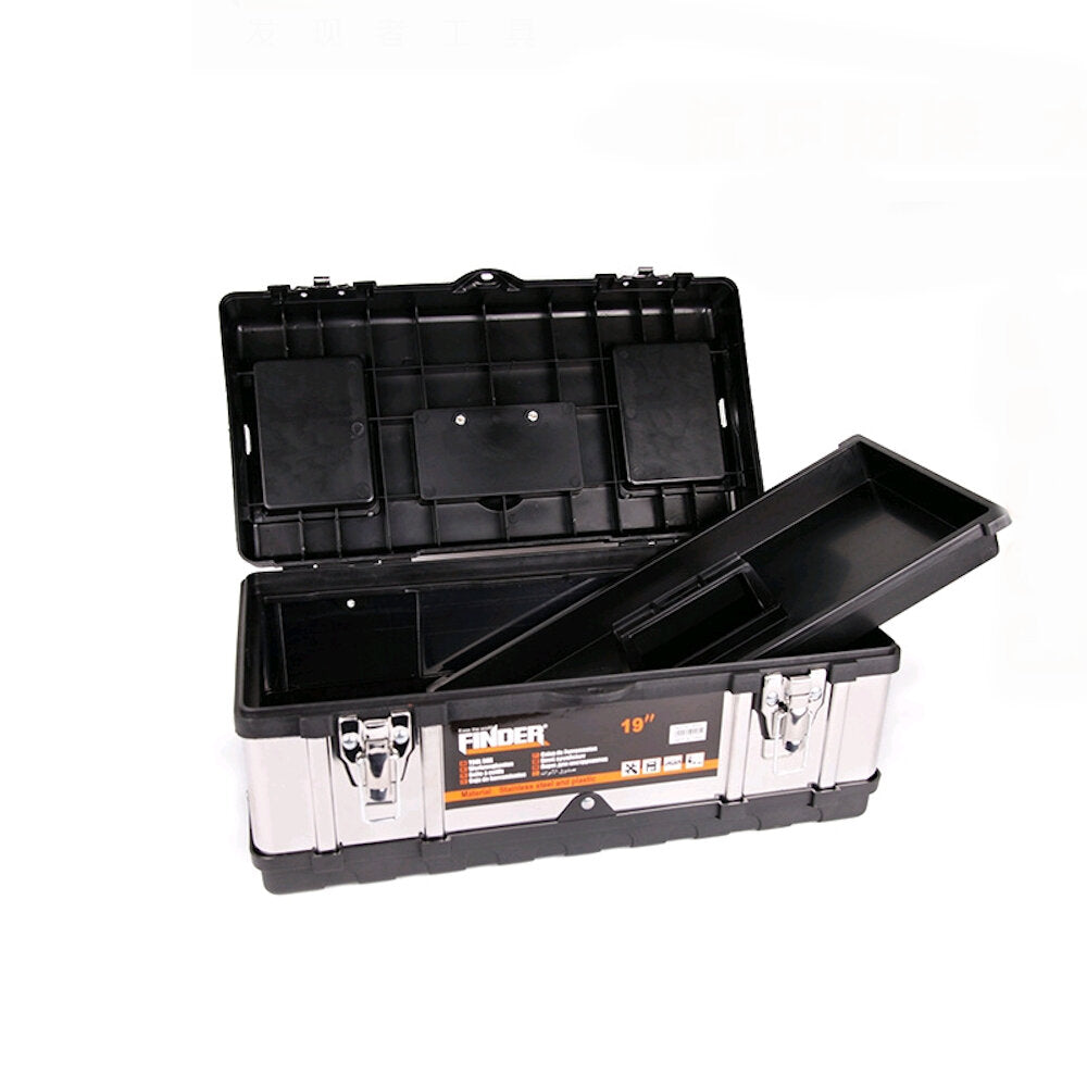 ABS And Stainless Steel Hardware Thickening Large Capacity Multifunctional Electrician Decoration Tool Storage Box
