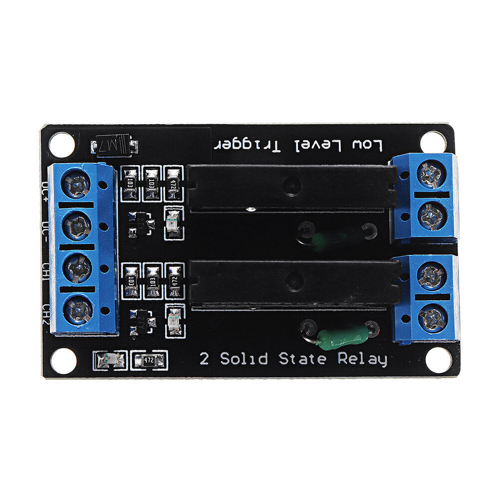 2 Channel DC 12V Relay Module Solid State High and low Level Trigger 240V2A
