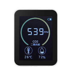 Household Air Quality Detector CO2 Meter Multifunctional C02 Temperature Humidity Tester LCD Display with Backlight