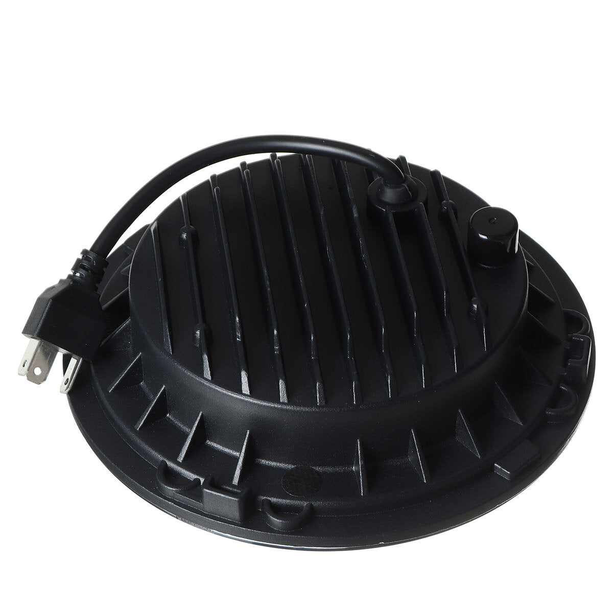 Black No Aperture 7" Motorcycle LED Headlight + 4.5" Auxiliary Light Motorcycle Accessories