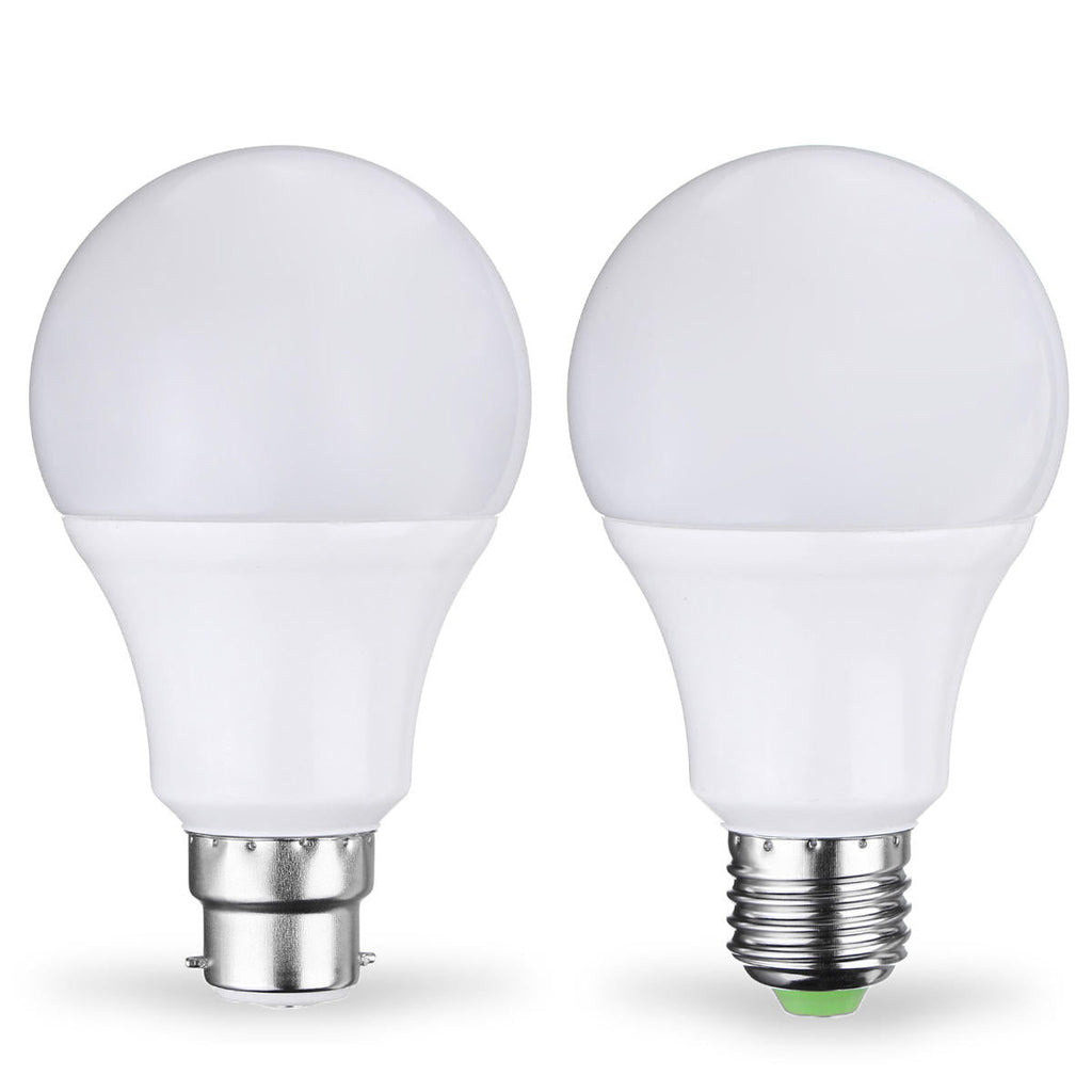 E27 B22 5W 10LEDs Warm White Pure White Light Control Bulb No Flicker Energy Saving AC85-265V
