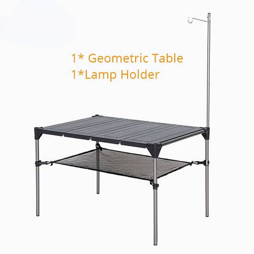 Outdoor Camping Desk Aluminum Alloy Folding Table Portable Picnic Fishing Beer Table Lightweight Rain-Proof Detachable