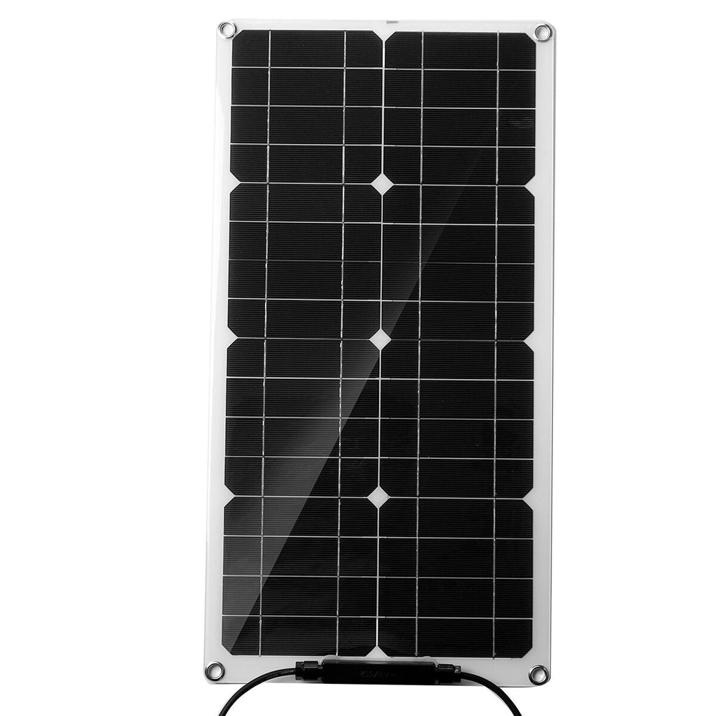 12V 50W Portable Solar Panel Car Van Boat Caravan Camper Trickle Battery Charger