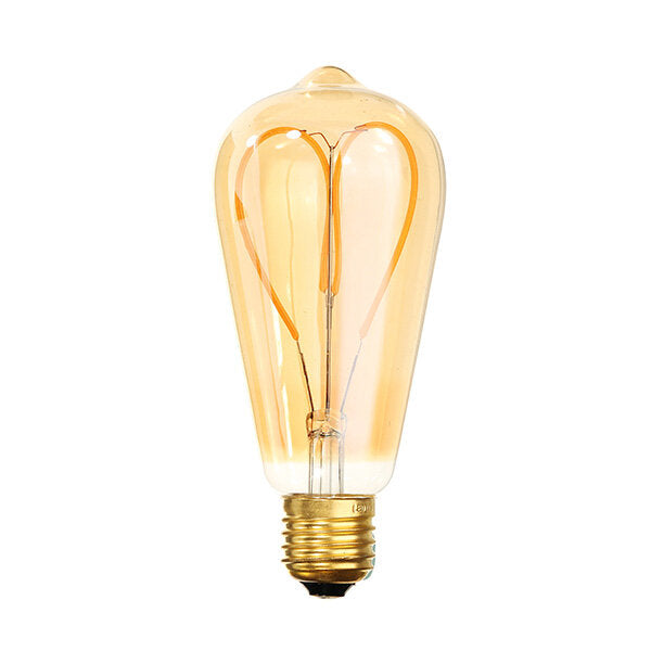 6W Dimmable Warm White Soft Filament LED Light Bulb for Holiday AC220V