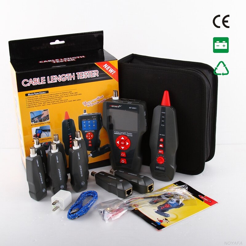 Multifunctional Network Cable Tester LCD Cable length Tester Breakpoint Tester