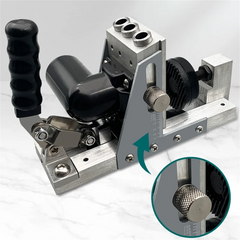 High-Quality Adjustable Oblique Hole Jig with Laser Calibration, Non-Slip Handle, and Versatile Hole Spacing for Woodworking