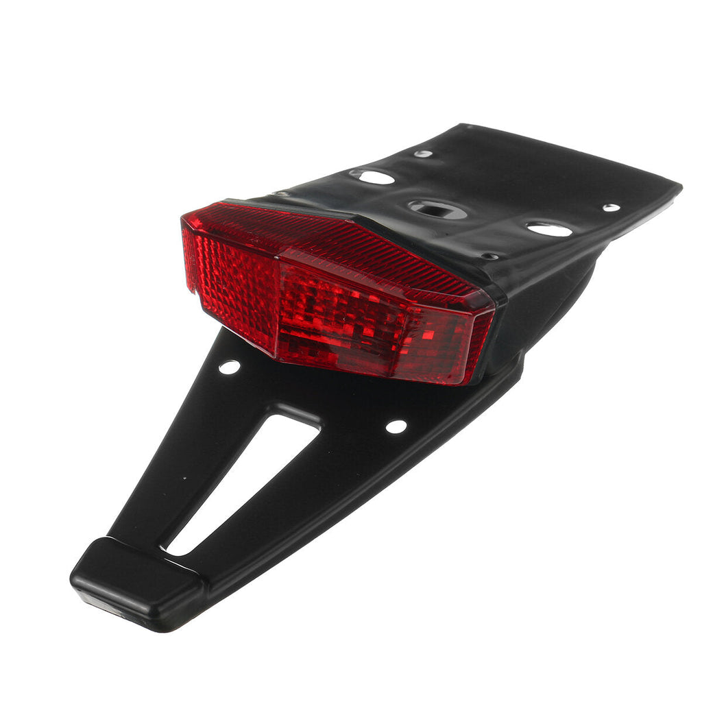 12V Motorcycle Integrated LED Rear Fender Driving Brake Stop Motorcross Tail Light Red