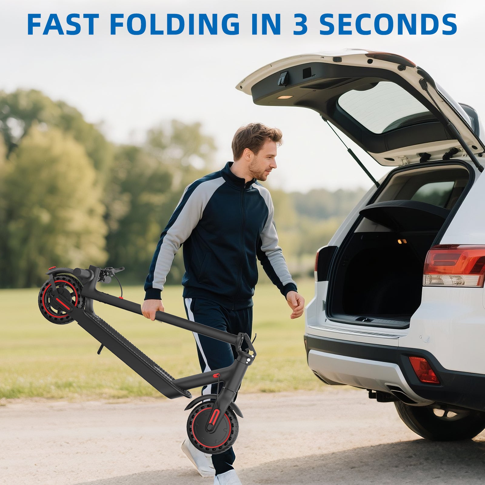 lectric Scooter, 36V 10Ah Battery, 350W Motor, 8.5 Inch Tires, Top Speed 25-30KM/H, 120KG Max Load, Folding E-Scooter