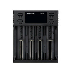 LCD Smart Battery Charger 4 Slot Charger for 18650 26650 18350 NiMH AA