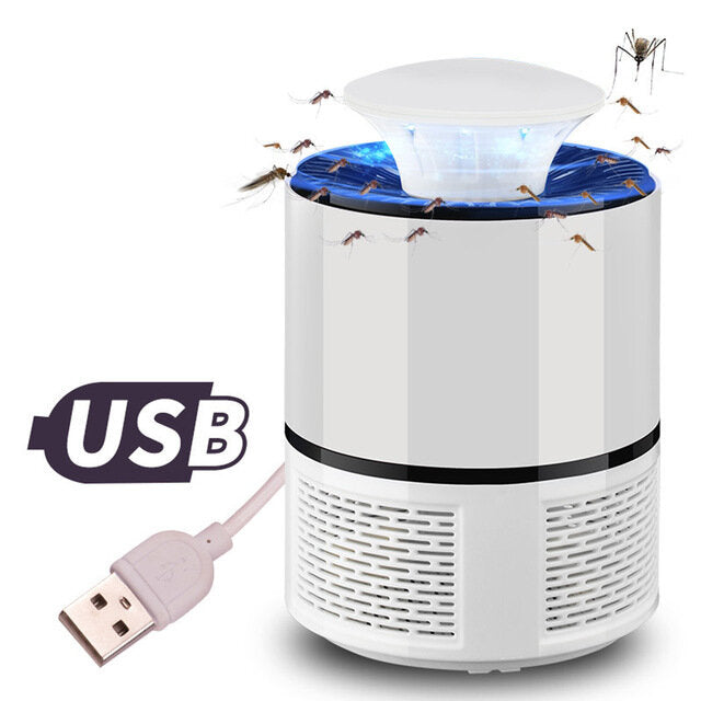 USB LED Electric Mosquito Zapper Killer Fly Insect Bug Trap Lamp Light Bulb Good UV Light Killing Trap Lamp Fly Repeller