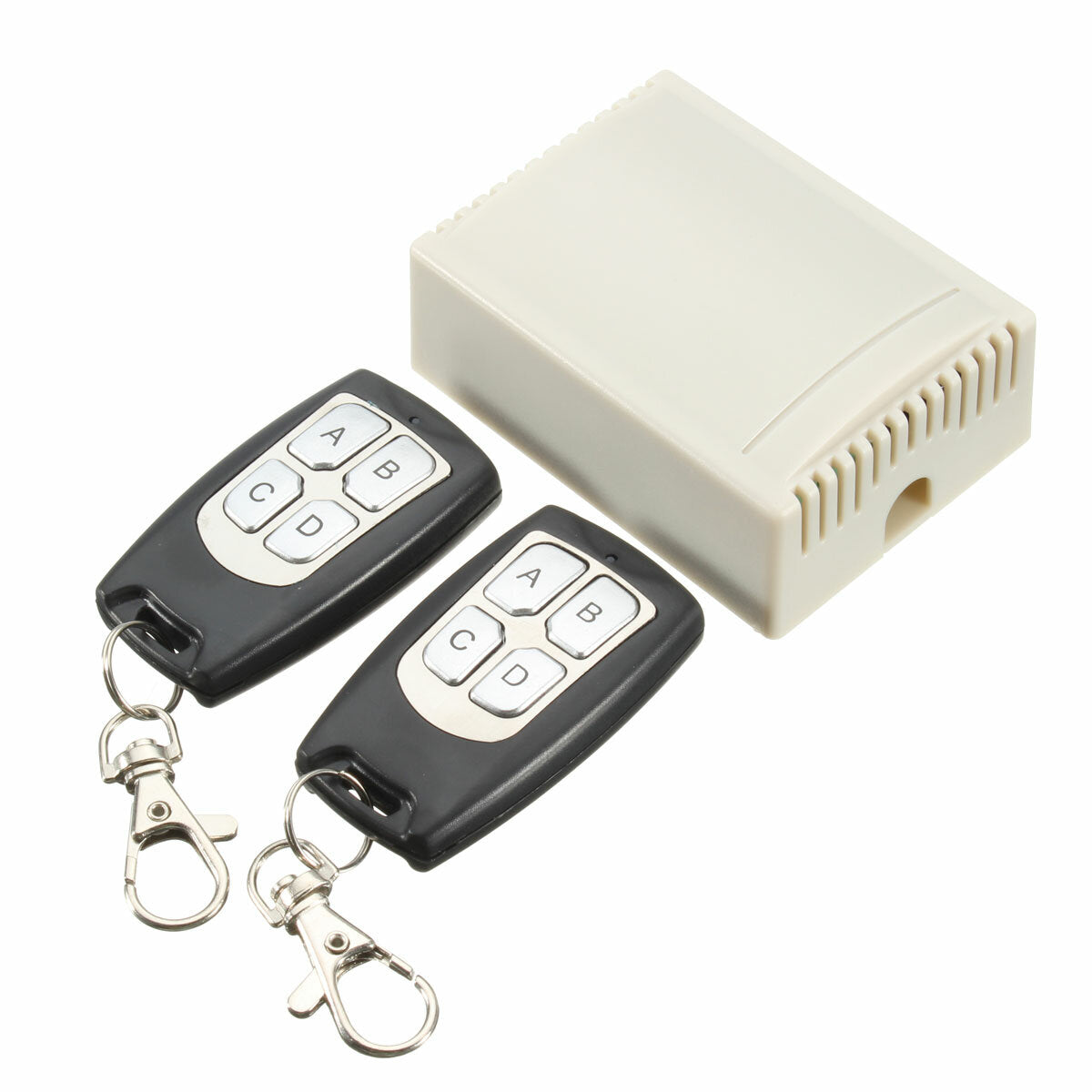 433Mhz 4CH Channel 200m Wireless Remote Control Relay Switch & 2 Transmitter