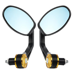 Pair Left Right Universal Handlebar Rearview Side Mirrors Motorcycle Scooter